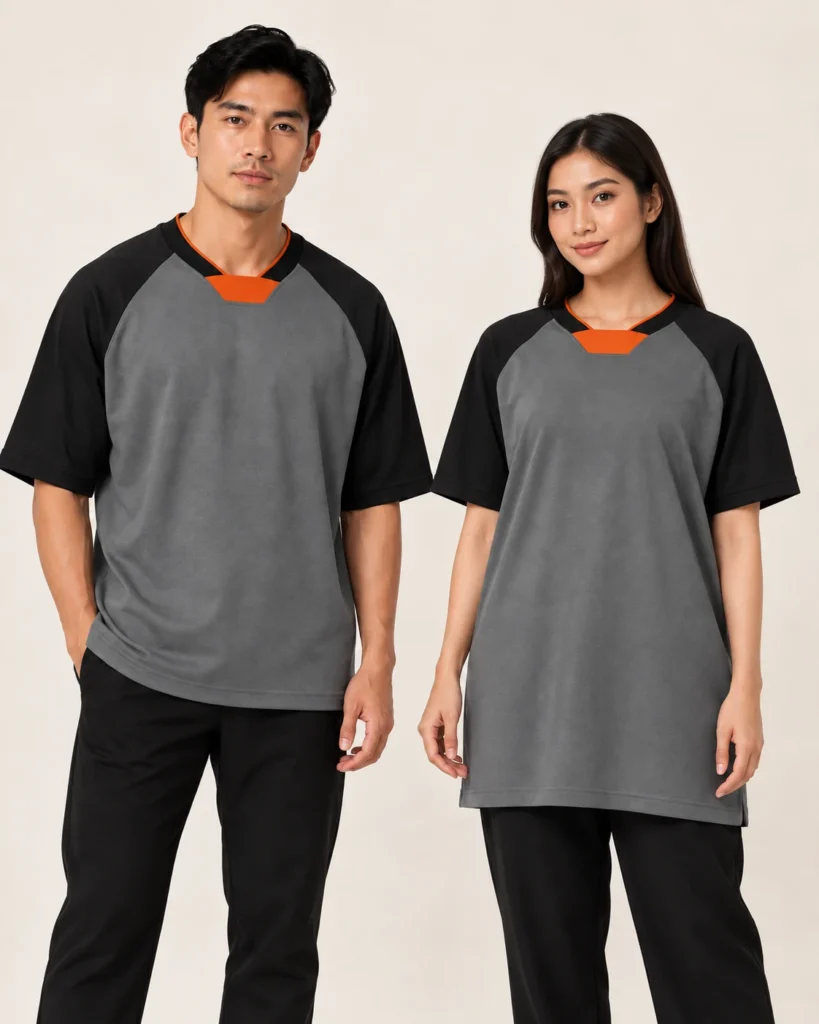 Adult NFL Raglan Wide Shoulder Basic — NFL, Raglan Wide Shoulder, Kemasan standard. Gambaran AI, bukan sampel jahitan sebenar.