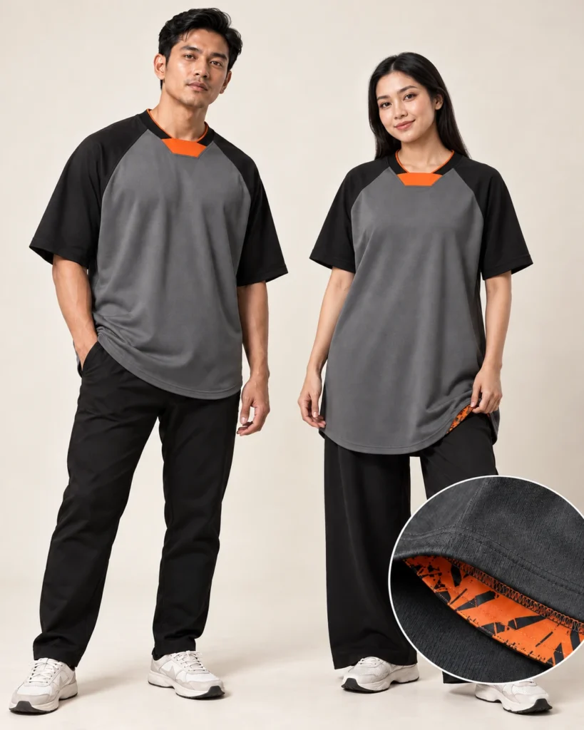 Adult NFL Raglan Wide Shoulder Premium Hem — NFL, Raglan Wide Shoulder, Premium Hem. Gambaran AI, bukan sampel jahitan sebenar.
