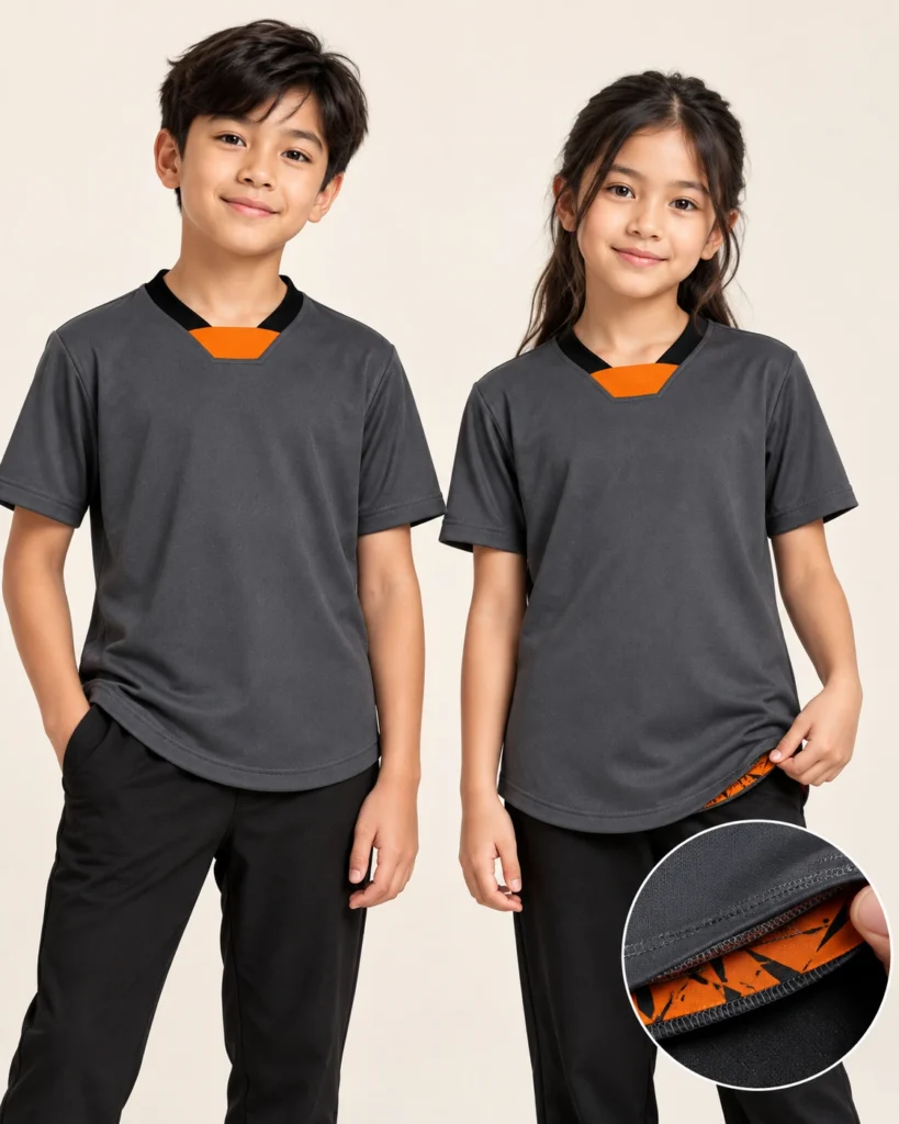 Kids NFL Premium Hem — NFL, Basic / standard, Premium Hem. AI illustration, not an actual sewn sample.